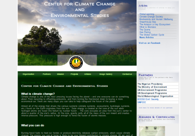 Plainsail Portfolio: Centre For Climate Change and Environmental Studies